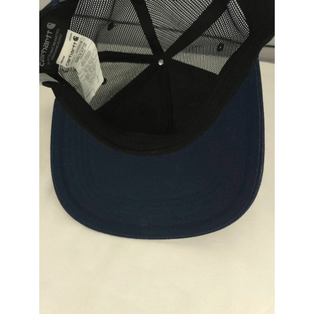 Carhartt Rugged Professional Series Navy Blue Mesh Back Trucker Hat‎ OSFA